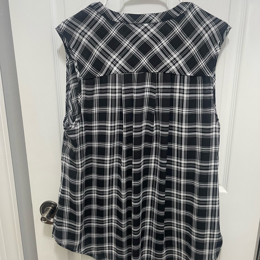 Torrid Harper Black and White Checkered Blouse - Picture 12 of 15